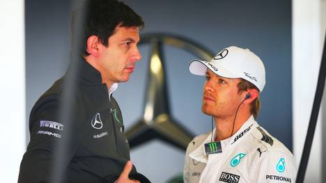Nico Rosberg (r.) wurde 2014 Vizeweltmeister hinter Lewis Hamilton