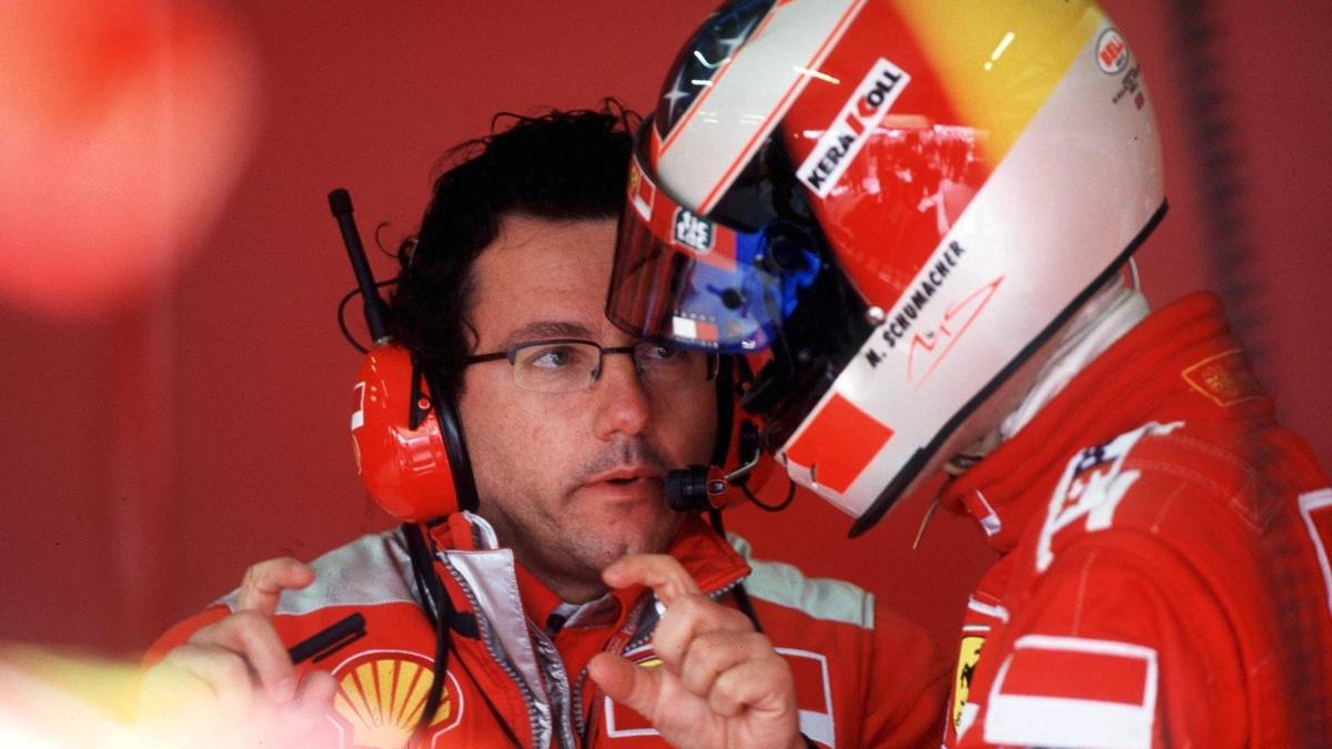 Luca Baldisserri (l.) war Ingenieur von Michael Schumacher
