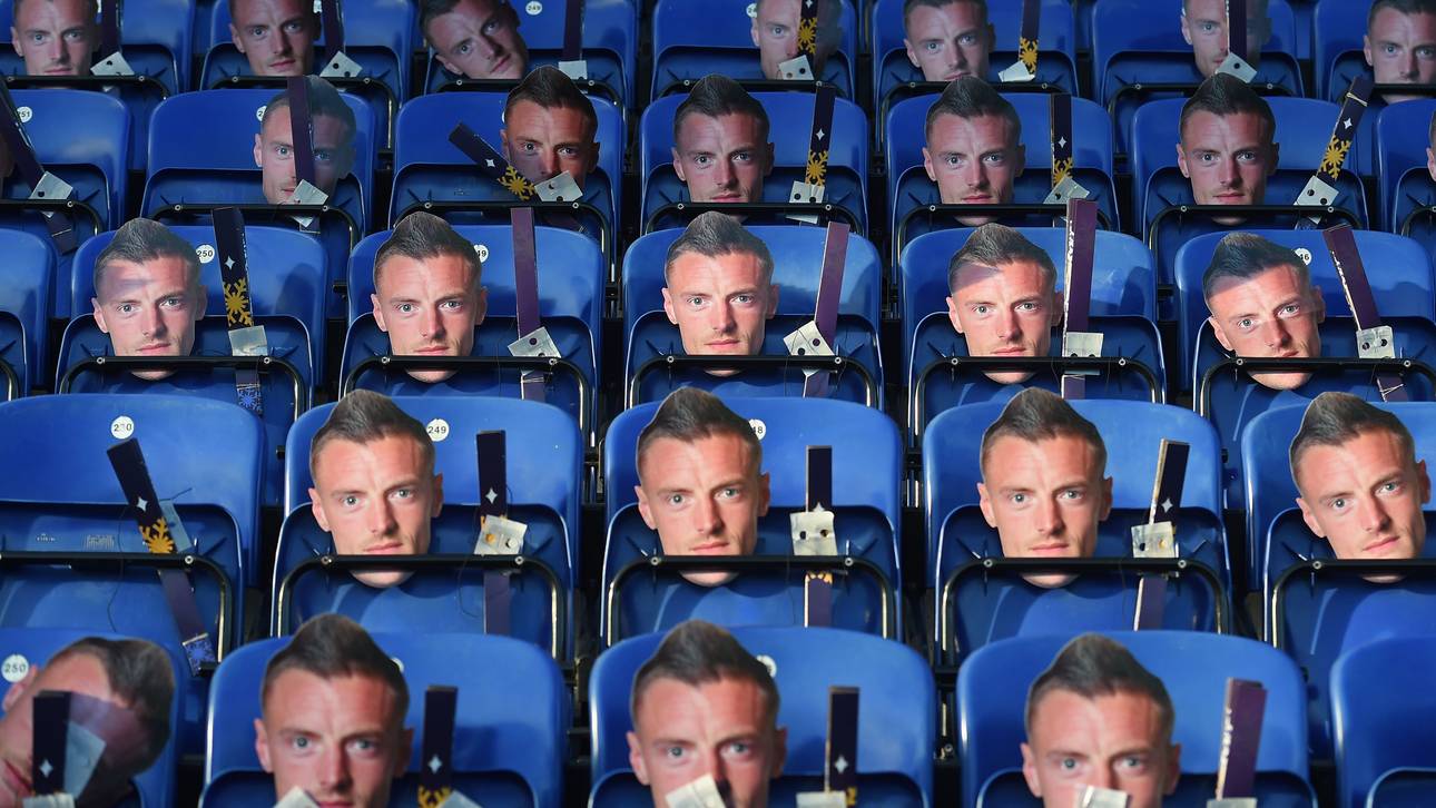 Protest: Fans ziehen Vardy-Masken an
