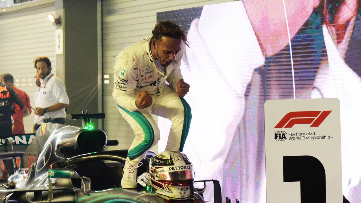 Lewis Hamilton schrie nach dem Rennen seine Freude heraus