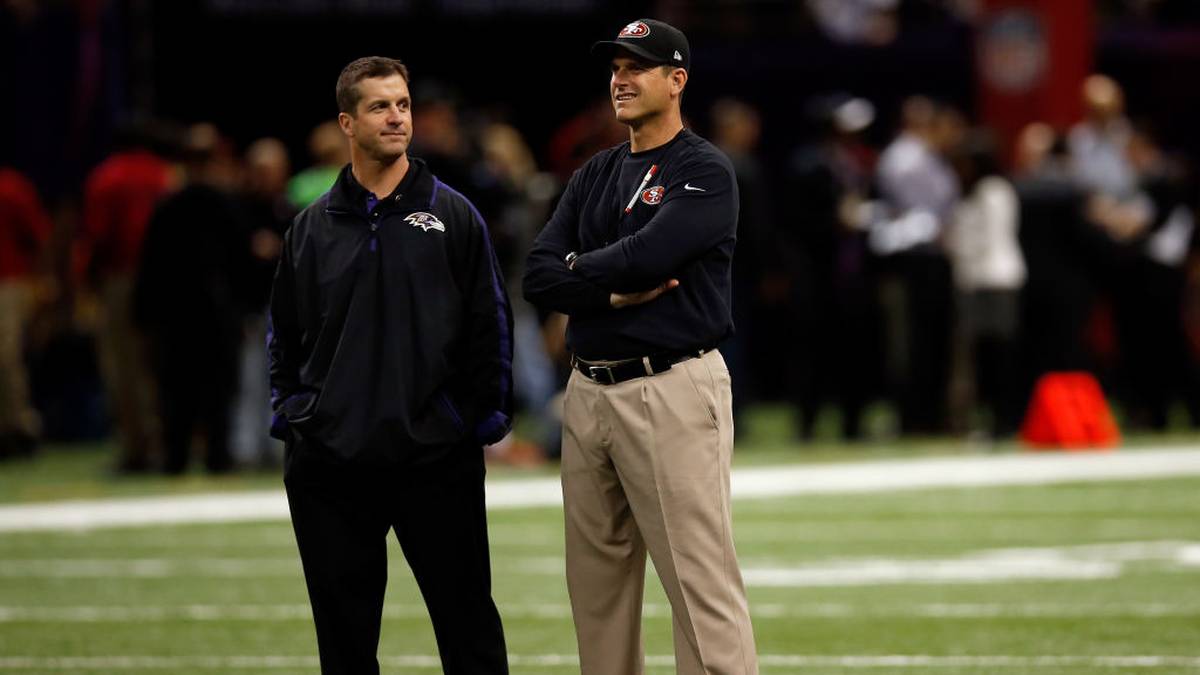Die Teilnahme am Super Bowl der Saison 2012/13 war der nächste Befreiungsschlag für die 49ers, auch wenn es am Ende gegen die Baltimore Ravens nicht zum Sieg reichte. Das Besondere an diesem Super Bowl: Die Trainer der beiden Final-Teams waren Brüder. Jim Harbaugh aufseiten der 49ers - John Harbaugh bei den Baltimore Ravens