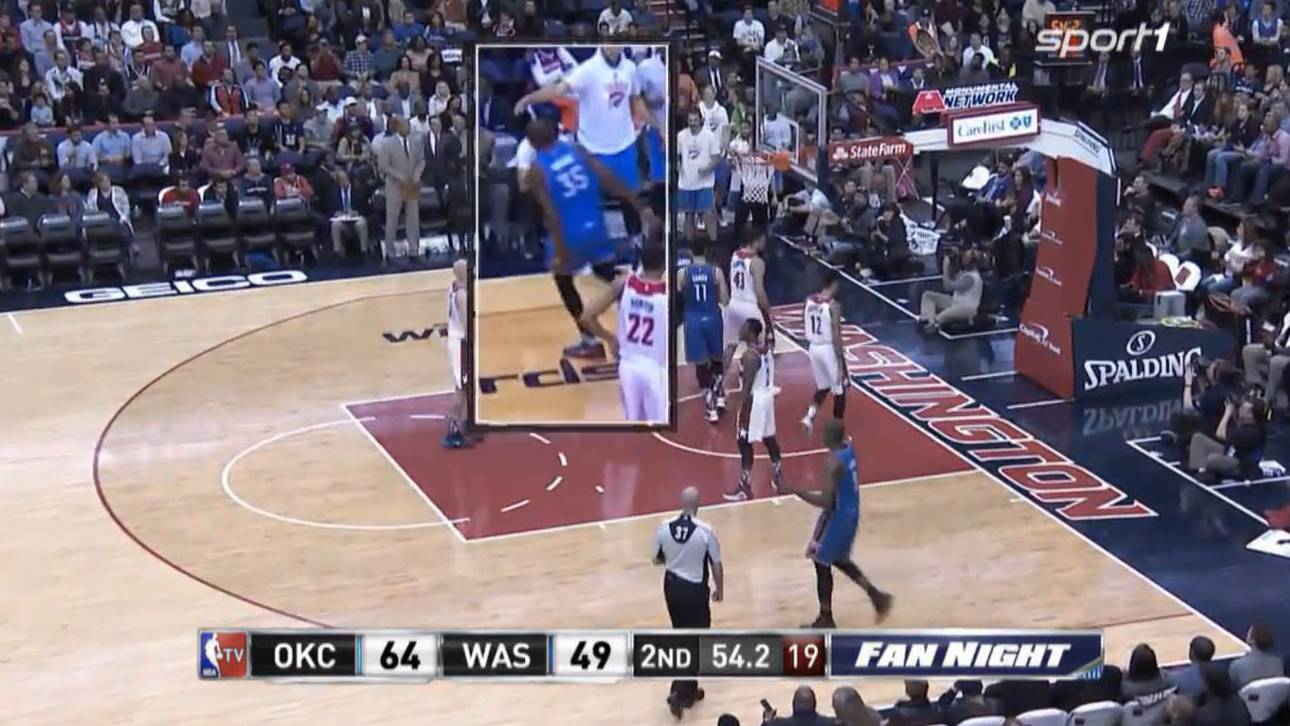 Durant verletzt, Westbrook glänzt