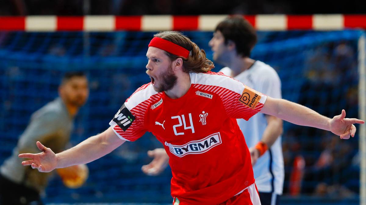 Grenzenlose Freude bei Mikkel Hansen: Seine Dänen gewinnen mit 33:22 und untermauern ihre Favoritenstellung