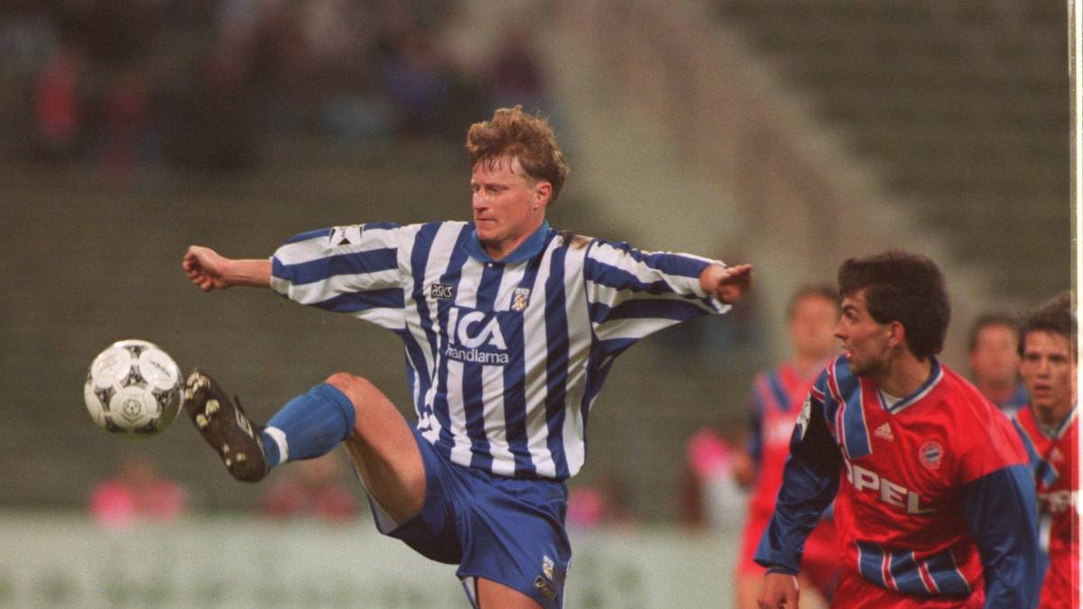 1994/95: Im Viertefinale der Champions League mussten die Bayern um Markus Babbel gegen IFK Göteborg ran. Im heimischen Olympiastadion kam der Rekordmeister nicht über ein 0:0 gegen die Schweden hinaus