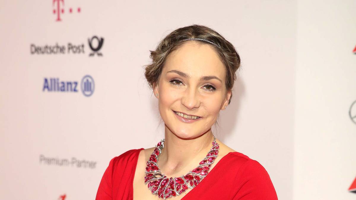 Auch Kristina Vogel setzte auf die Signalfarbe