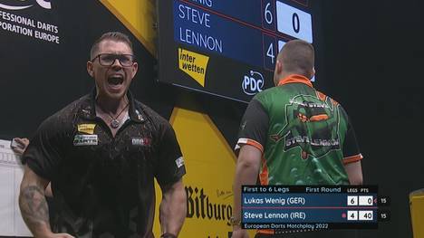 Lukas Wenig spielt gegen Steve Lennon in der ersten Runde von Trier eine starke Partie. Am Ende wurde es trotzdem richtig spannend!