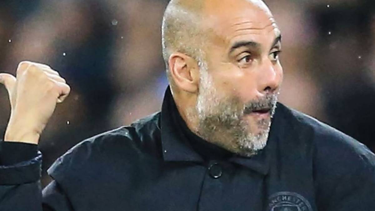 Fotos von Pep Guardiola während des Champions-League-Spiels von Manchester City gehen im Netz viral. Grund: Der Gesichtsausdruck des Trainers nach den Toren von Erling Haaland.