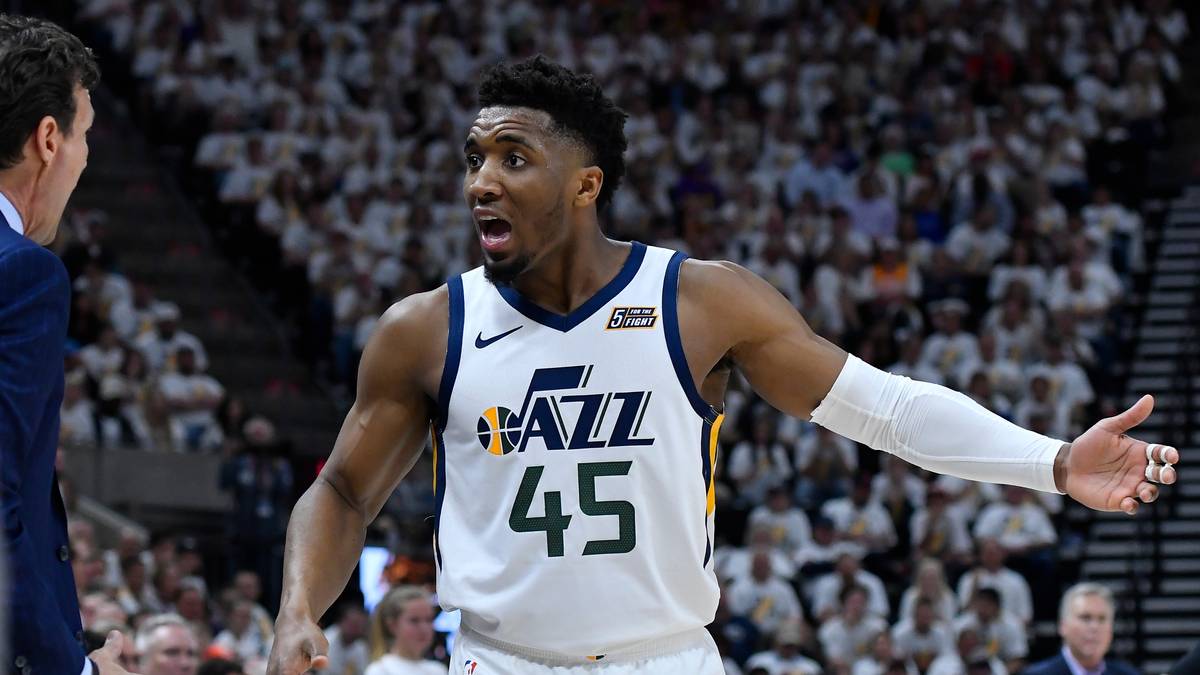 DONOVAN MITCHELL (Shooting Guard/Point Guard, Utah Jazz) - SAISON 2018/19: 77 Spiele, 23,8 Punkte, 4,1 Rebounds, 4,2 Assists, 43,2% Wurfquote