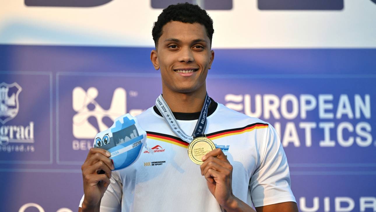 Imoudu schwimmt zu EM-Gold