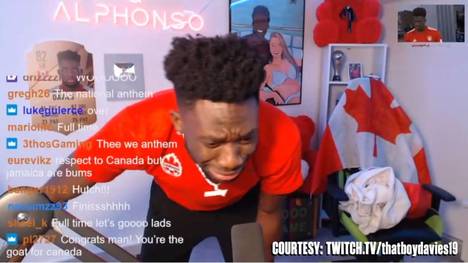 Erstmals seit 36 Jahren qualifiziert sich Kanada für die WM. Bayern-Star Alphonso Davies muss beim entscheidenden Spiel zugucken. Als der Schlusspfiff ertönt, wird er emotional.