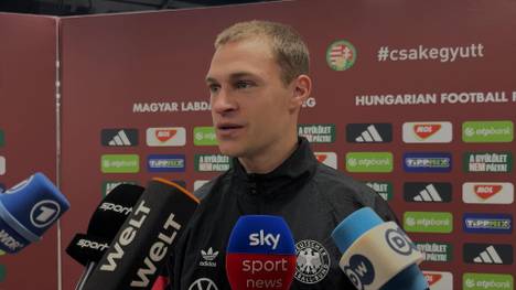 Nach der Partie gegen Ungarn in der Nations League zieht Joshua Kimmich sein Fazit zum DFB-Jahr 2024. Er spricht über die Stimmung in der deutschen Nationalmannschaft und erklärt, was das Team besser machen kann.