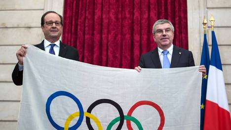 Francois Hollande und Thomas Bach