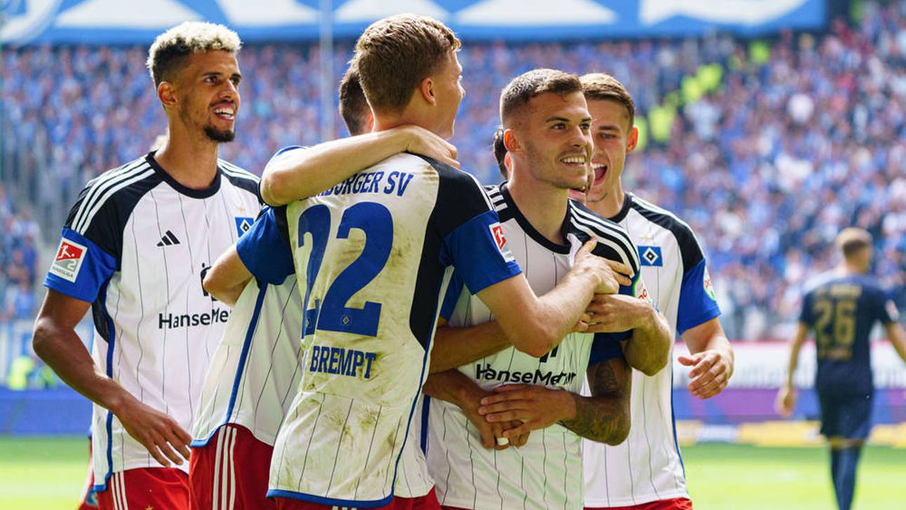 HSV stürmt an die Tabellenspitze