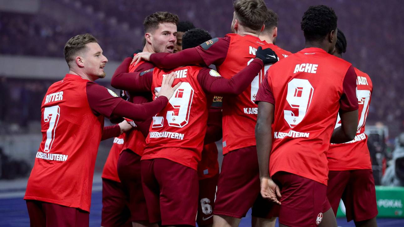 Herthas Pokal-Traum geplatzt: Kaiserslautern im Halbfinale