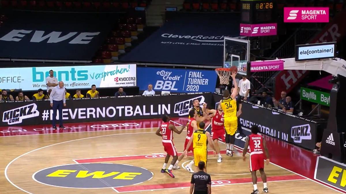  BBL Finalturnier: EWE Baskets Oldenburg - Brose Bamberg (89:75): Highlights