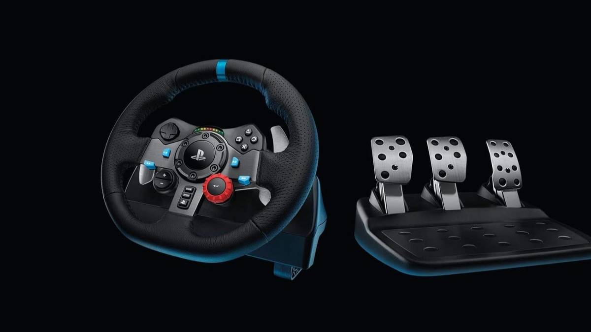 Unschlagbares Black Friday Angebot – Racing Wheel mit Pedalen