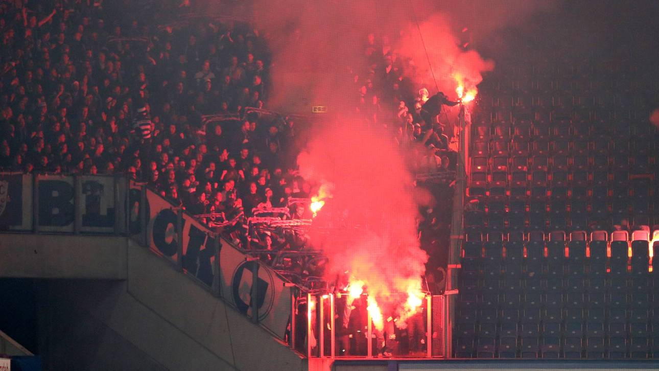 Krawalle bei Ost-Duell in Rostock