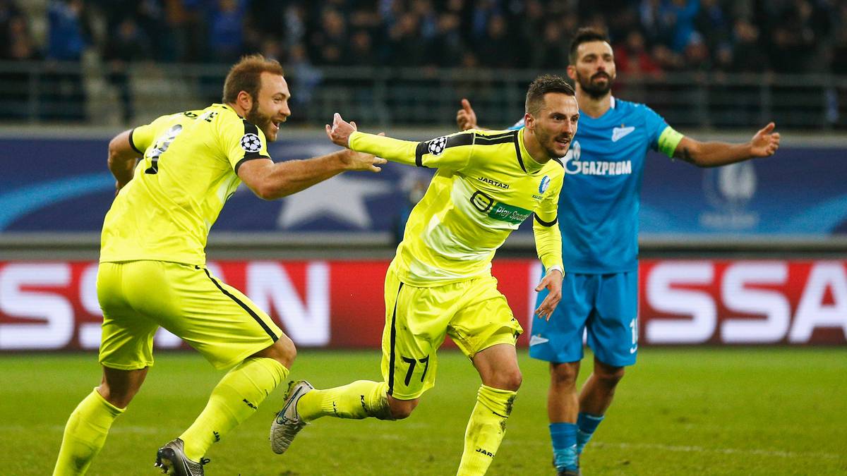 Der belgische Meister bezwingt tatsächlich Zenit St. Petersburg und belegt hinter den zuvor fünfmal siegreichen Russen den zweiten Rang
