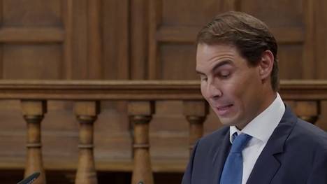 Rafa Nadal erhielt am Dienstag in der Aula der Universität von Alcalá de Henares den Camino Real Award. Der Spanier freut sich über die Auszeichnung und spricht von einem schwierigen Jahr.