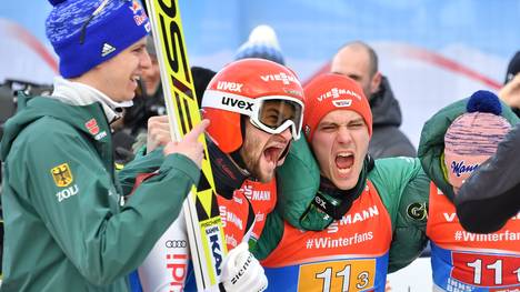 Markus Eisenbichler gewann bei der Skisprung-WM nach Gold im Einzel auch den Teamwettbewerb