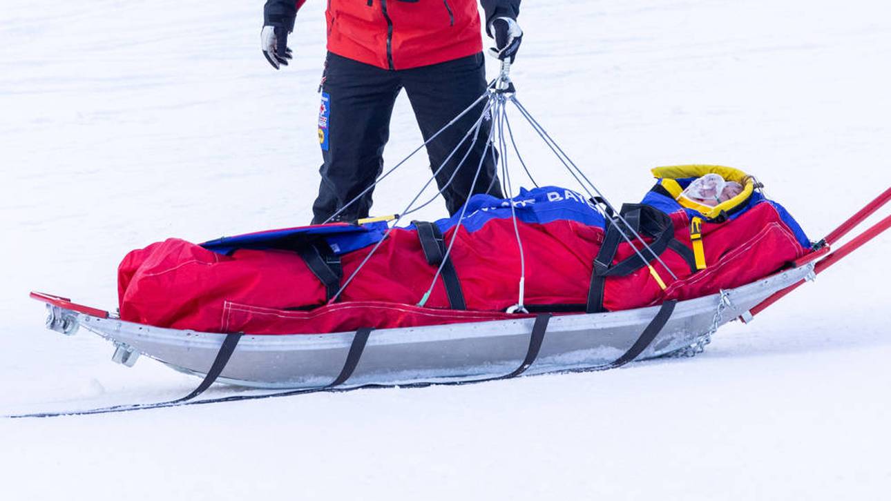 Ski-Ass im künstlichen Koma