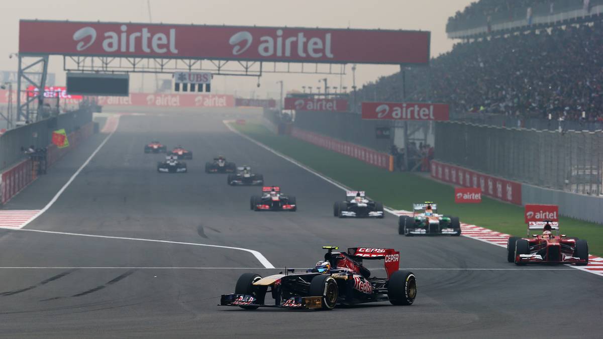 BUDDH INTERNATIONAL CIRCUIT: Ein Musterbeispiel für eines von inzwischen einigen gescheiterten Formel 1-Experimenten ist der Grand Prix von Indien. 2011 bis 2013 gastierte die Königsklasse auf dem für 290 Millionen Euro teuren hochmodernen Kurs