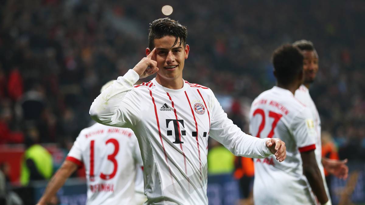 James Rodriguez ist der Mann des Abends beim ersten Spiel der Bundesliga-Rückrunde zwischen Bayer 04 Leverkusen und dem FC Bayern. Rodriguez bereitet beim 3:1-Sieg der Münchener einen Treffer vor und erzielt das 3:1 mit einem tollen Freistoß selbst. SPORT1 zeigt die Bilder des 18. Spieltags