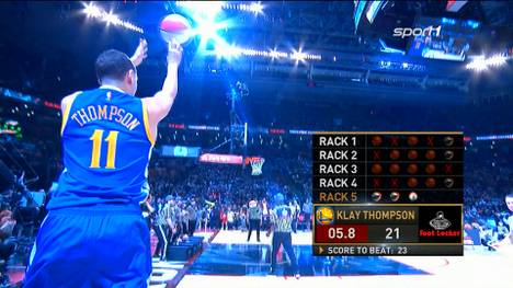 Klay Thompson verwies MVP Steph Curry auf den zweiten Platz