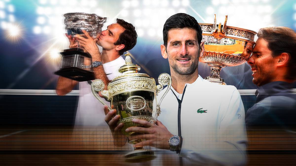Novak Djokovic, Rafael Nadal und Roger Federer gehören zu den besten Tennisspielern aller Zeiten