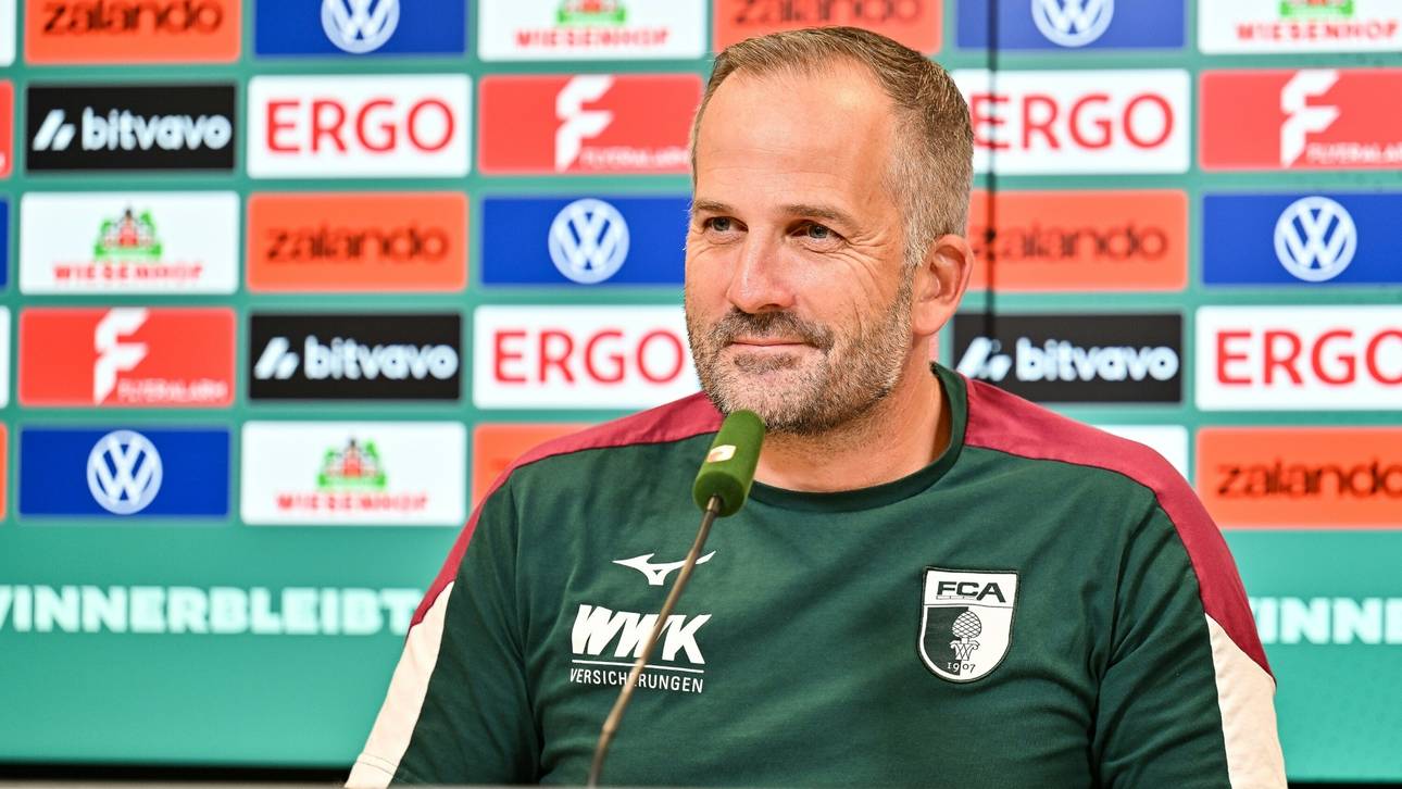 Augsburg-Training mit Cottbus-Gesängen