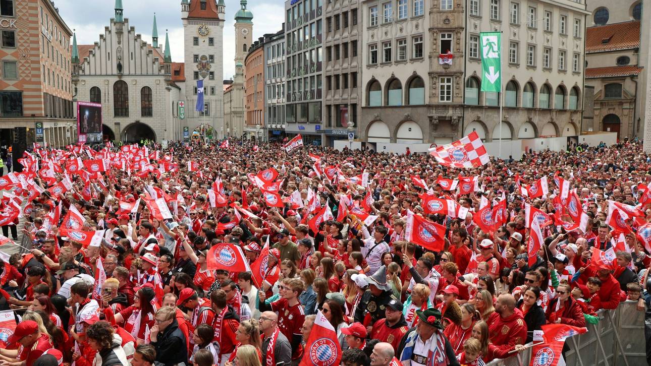 15.000 Fans feiern Meister-Bayern