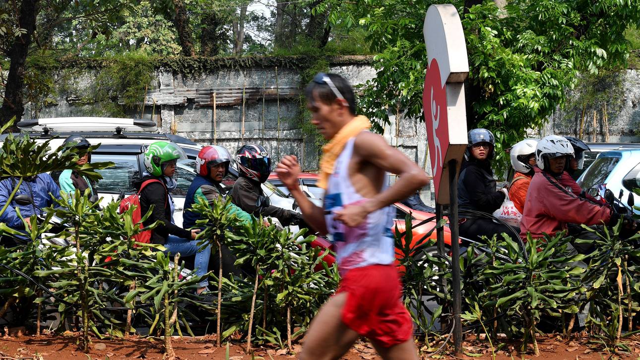 Asienspiele: Geher bricht zusammen