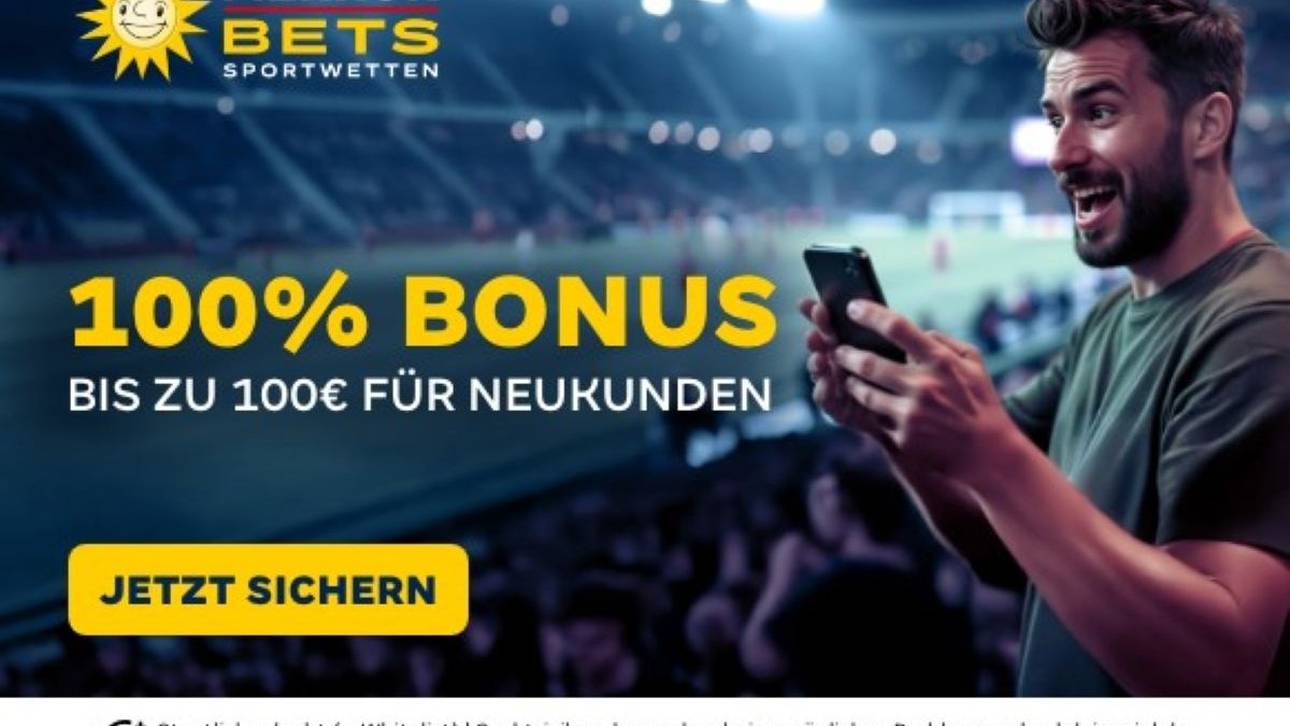 100% Bonus bis 100€ für Neukunden von Merkur Bets