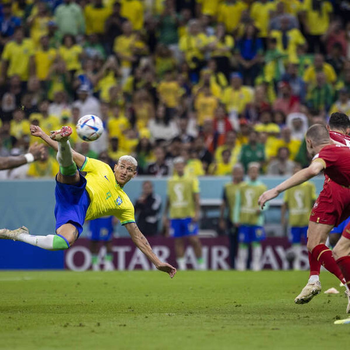 WM 2022 Richarlison mit Traumtor! Brasilien verzückt WM-Zuschauer gegen Serbien