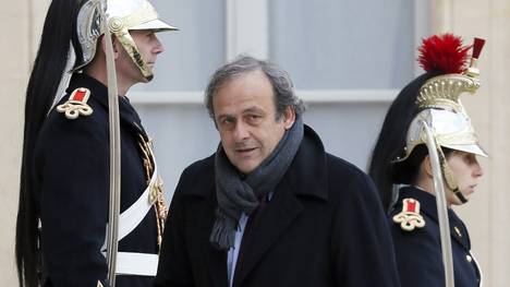 Michel Platini, Präsident der UEFA, in Paris