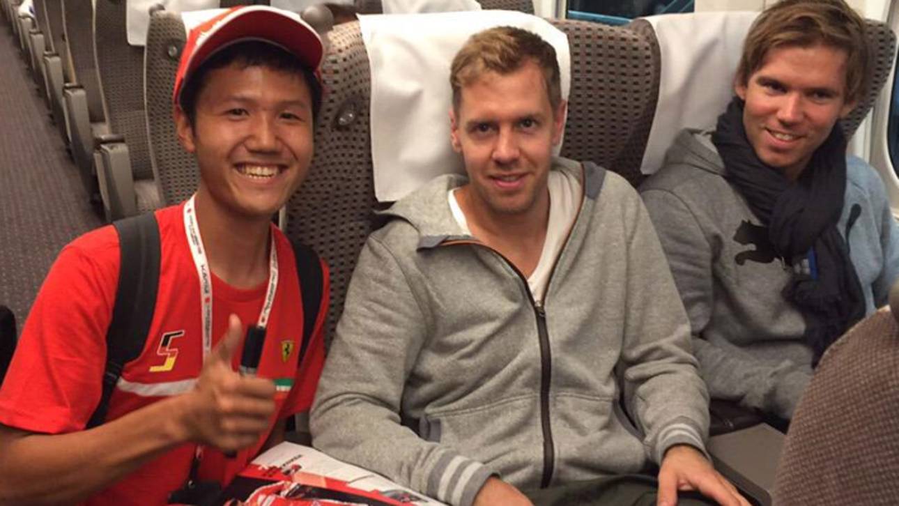 Zugfahrer Vettel begeistert Fans