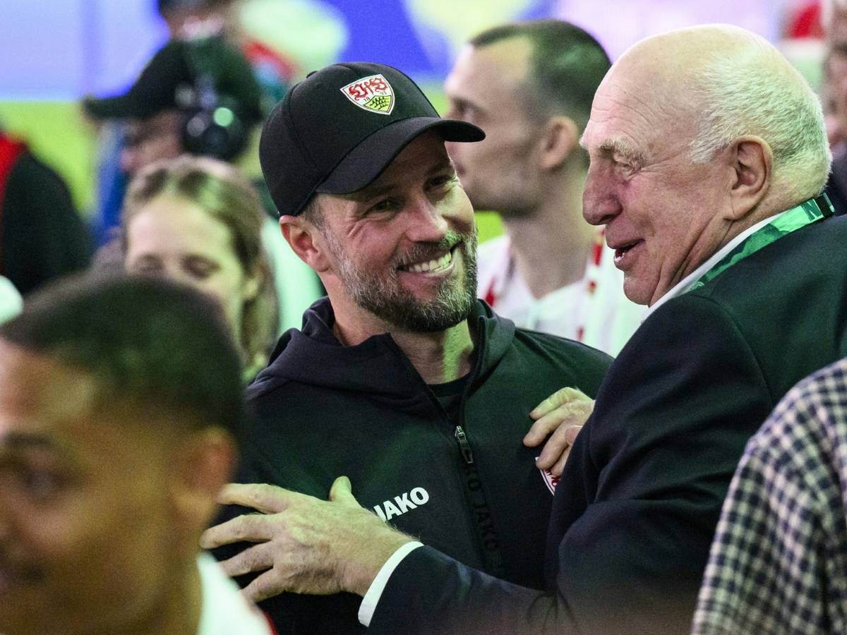 Familientreffen im Pokalfinale: Dieter Hoeneß hält zum Sohn