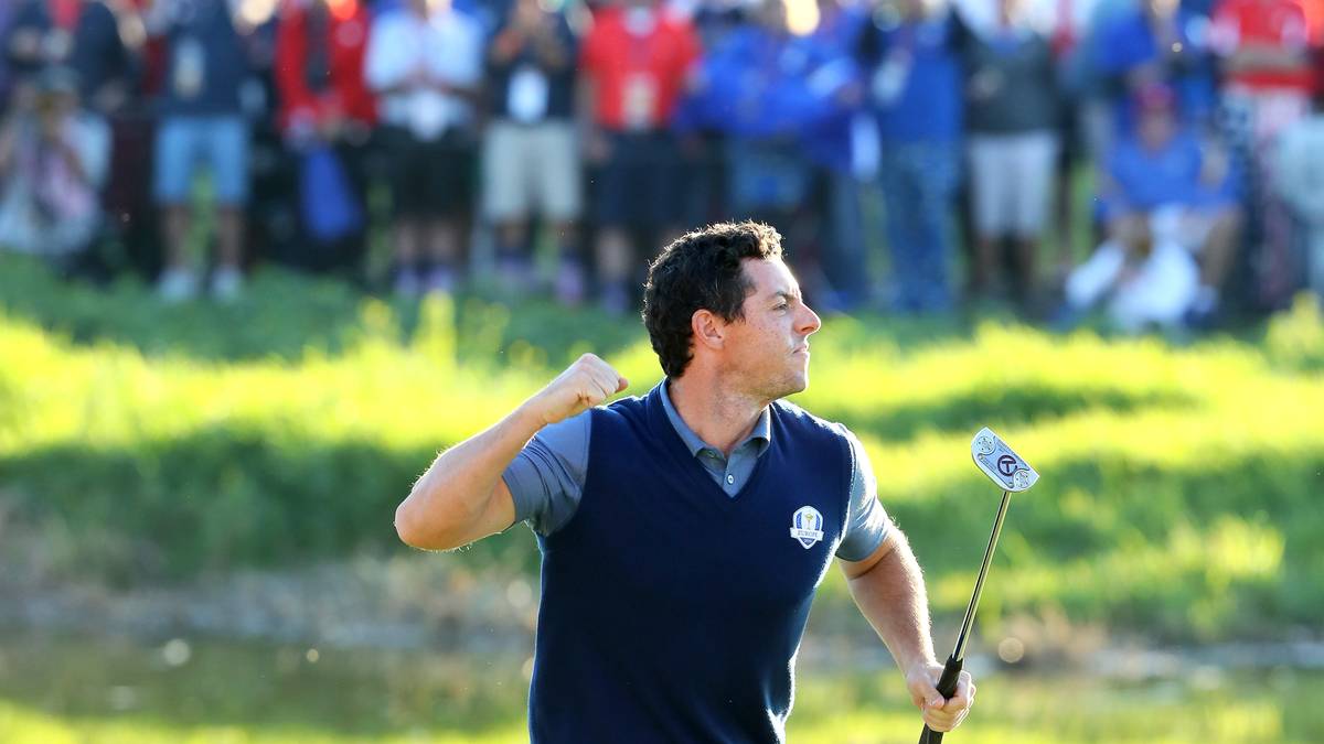 Doch am Ende des Tages darf Team Europa jubeln. Das Team um Rory McIlroy holte in den Fourballs mächtig auf und verkürzte nach desolatem Start auf 3:5 