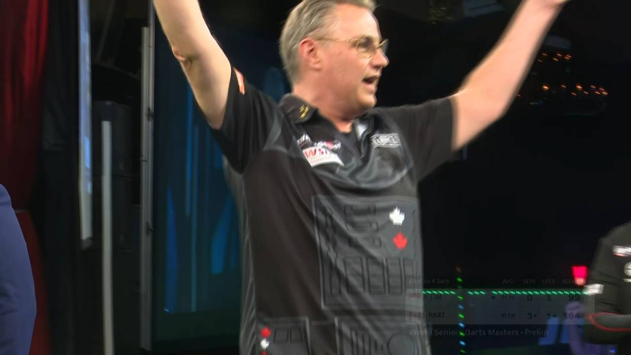 World Seniors Darts Masters: John Part besiegt Paul Lim mit 4:0