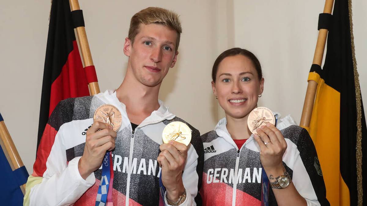 Das Traumpaar des Schwimmsports: Florian und Sarah Wellbrock. Mittlerweile hat sie ihre Karriere beendet