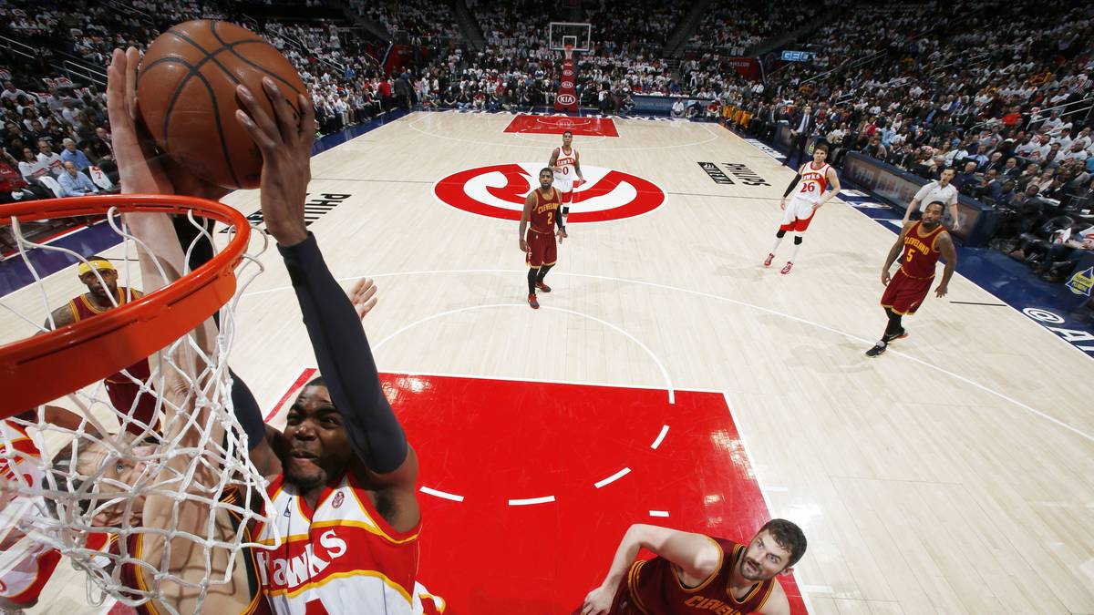 Paul Millsap setzt mit einem Dunking im Stile von Wilkins den Schlusspunkt. Atlanta gelingt ein beeindruckender 106:97-Erfolg