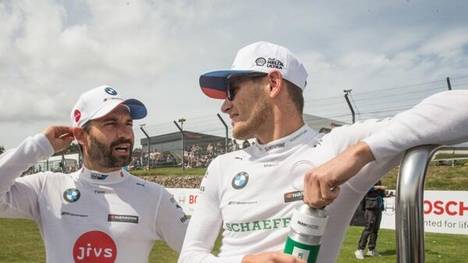 Timo Glock (l.) und Marco Wittman trotzen dem Sim-Racing-Trend