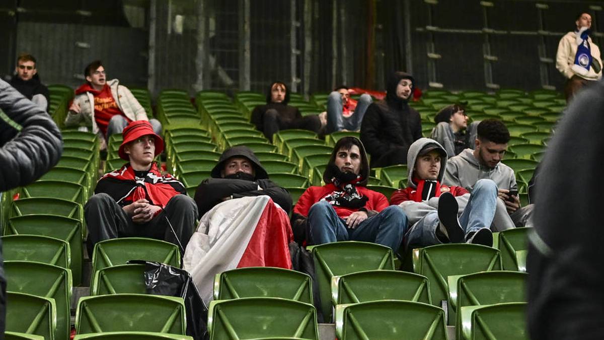 Die Leverkusen-Fans waren nach dem Spiel enttäuscht