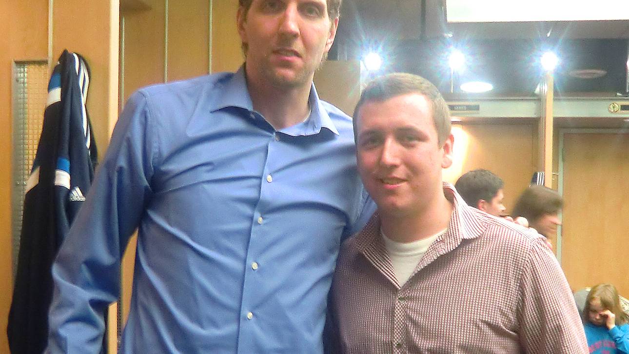 Patrick Reichardt mit Dirk Nowitzki