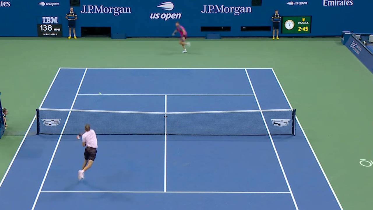Nach dem Krimi zeigt Zverev eine seltene Jubelpose | US Open