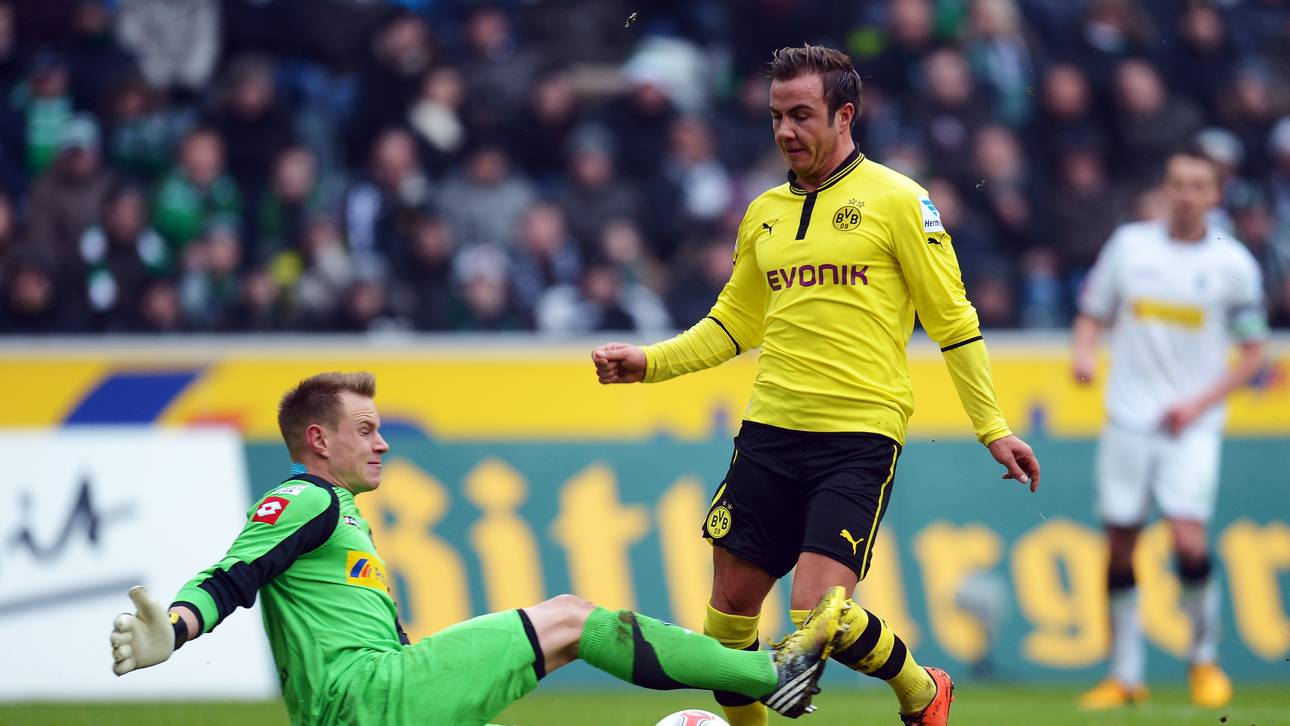 VfL Borussia Moenchengladbach-Borussia Dortmund-Bundesliga-Marc-Andre ter Stegen-Mario Götze