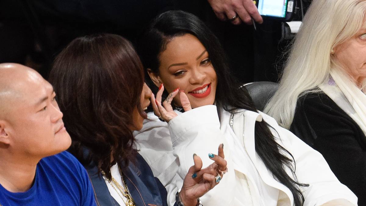 Rihanna hatte beim Sieg der Lakers ihren Spaß