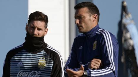 Lionel Messi und Lionel Scaloni arbeiten bei Argentiniens Nationalteam zusammen