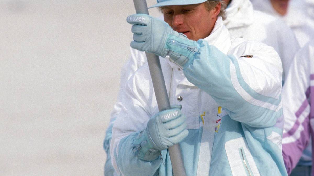 1988 in Calgary: Biathlet Peter Angerer (BRD)