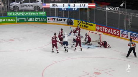 Die USA behalten gegen Gastgeber Lettland die Oberhand. Mit dem 4:2-Erfolg liegen die US-Boys weiterhin auf Kurs Viertelfinale.